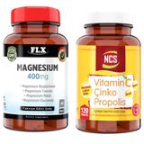 Flx Magnesium 400 mg 60 Tablet + Ncs Vitamin C Çinko Propolis 120 Tablet