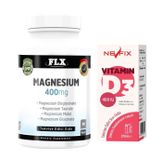 Flx Magnezyum Bisglisinat Malat Taurat Glukonat 90 Tablet+Nevfix 400 Iu Sprey 20 Ml