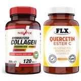 FLX Nevfix Collagen 120 Tablet & Flx Kuersetin Ester C 60 Tablet