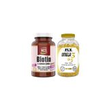 Flx Omega 3-6-9 60 Tablet Balık Yağı + Ncs Biotin L-Sistein Çinko 120 Tablet