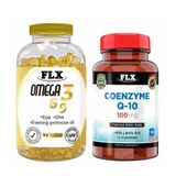 Flx Omega 3-6-9 90 Kapsül Balık Yağı + Coenzyme Q-10 100 mg 60 Tablet