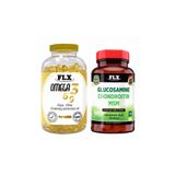 Flx Omega 3-6-9 90 Kapsül Balık Yağı + Glucosamine Chondroitin MSM Hyaluronic Acid Zerdeçal 60 Tablet