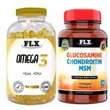 Flx Omega 3 90 Kapsül Balık Yağı + Glucosamine Chondroitin MSM Collagen Vitamin D 60 Tablet