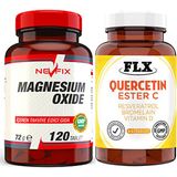 Flx Quercetin Ester C 60 Tablet + Nevfix Magnesium Oxide 120 Tablet