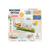FLY COLOR 4 Adet Su İtici Özellikli Desenli İlkokul Okul Öncesi Beslenme Örtüsü, Bezi