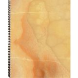 Fly Color A4 P.p Kapak 96 Yaprak Çizgili Desenli Spiralli Defter - Mermer