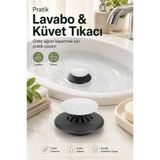 FLY LIFE Pratik Lavabo ve Küvet Tıkacı Gider Kapatıcı Su Tutucu Süzgeçli Tıpa