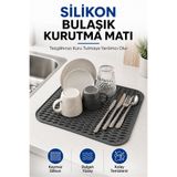 Fly Life Wawe Desenli Silikon Çok Amaçlı Mat - Bulaşık Kurutma ve Tezgah Altlığı FL-0063