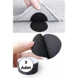 FLY LIFE Yapışkanlı Halı Sabitleyici Cırt Bant, Kilim Paspas Kaydırmaz Tutucu (3 Adet)