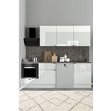 Fly Mobilya 240 Cm %100 Mdf Tezgahlı Efil Ankastre Mutfak Dolabı