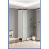 Fly Mobilya 40 Cm Greena Boy Dolabi, Cok Amacli Yesil Modern Mdf Boy Dolabi