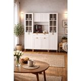 Fly Mutfak ve Banyo 160 Cm Esin Çok Amaçlı Dolap Membran Mdf , Çekmeceli Kahve Köşesi, Fırın Dolabı, Kiler Dolabı Beyaz