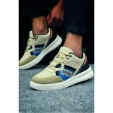 FLY STEP Bej Günlük Rahat Ortopedik Spor ve Yürüyüş Ayakkabı Sneaker Bej 40
