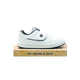 FLY STEP Beyaz Cırtlı Sneaker Ortopedik Esnek Taban Rahat Nefes Alabilen Günlük Yürüyüş Spor Ayakkabı