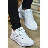 Fly Step Beyaz Ortopedik Hafif Spor Yürüyüş Sneaker Unisex Cinsiyetli Mikrofiber Malzeme ile Konforlu Tasarım