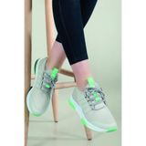 FLY STEP Gri Triko Sneaker Spor Koşu Ve Yürüyüş Ayakkabısı Gri 43