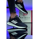 FLY STEP Günlük Triko Hafif Esnek Ortopedik Sneaker Spor Koşu Ve Yürüyüş Ayakkabısı Siyah 39
