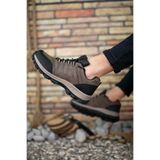 FLY STEP Kahverengi X5 Suya Soğuğa Dayanıklı Kışlık Outdoor Trekking Kısa Bot Vizon 40