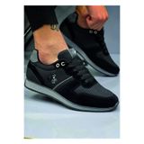 FLY STEP Rahat Ortopedik Hafif Esnek Taban Hava Alabilen Günlük Spor Yürüyüş Sneaker Ayakkabı Siyah 43