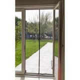 Fly Stop Mıknatıslı Kapı Sinekliği 105X210 cm Siyah Tül Yırtılmaya Dayanıklı Cırt Bantlı