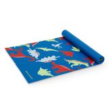 Flybar Antsy Pants- Çocuklar için Yoga Minderi - İlk Yoga Matım - Yeni Yürümeye Başlayan Çocuklar için Egzersiz Minderi -3 Yaş ve Üzeri (Mavi Dinozor)
