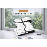Flydes Yapışkanlı Sineklik Cırt Bant – Sert (Erkek) Yedek Bant - Siyah - 5 Metre