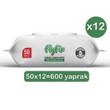 Flyfix Easy Clean Beyaz Sabunlu Yüzey Temizlik Havlusu 12’li Paket