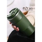 Flyon Çift Katmanlı Paslanmaz Çelik Sızdırmaz Termos Bardak 500 ml Kupa Araç Kahve Çay Termos -549