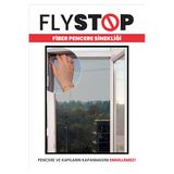 Flystop Cırtbantlı Fiberglass Pencere Sinekliği 75X125 Cm Tül