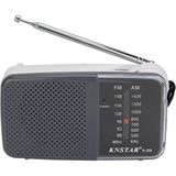 Fm-Am Pilli Cep Radyosu Gri Renk, Kulaklık Girişli, Bluetooth Yok, 2 Yıl Garantili