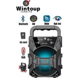 Fm Radyolu Mini Taşınabilir Müzik Çalar Kutusu Bluetooth'lu Ses Bombası