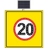 FM Trafik 1000x1000 mm 20 Km/H Sarı Zemin Hız Limiti