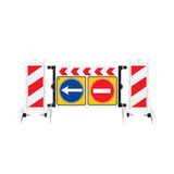 FM Trafik 110x236 cm Katlanır Uyarı Levhalı Bariyer