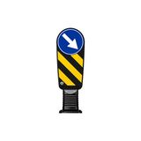 FM Trafik 300 mm Esnek Refüj Başı Levhası