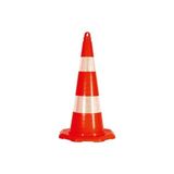 FM Trafik 750 mm 3 kg Çift Reflektifli Kırılmaz Trafik Konisi