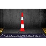 FM Trafik 750 mm Kauçuk Tabanlı Trafik Ve Reklam Konisi