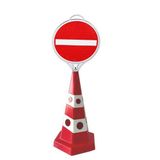 FM Trafik Kedi Gözlü 650 mm Girilmez Tabela Reklam Konisi