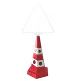 FM Trafik Kedi Gözlü 650 mm Üçgen Tabela Reklam Konisi