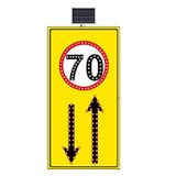 FM Trafik Sarı Zemin 1000x2040 mm Hız Limiti 50 Km/H Geliş Gidiş Yol