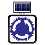 FM Trafik Solar Flaşörlü Ledli Trafik Levhası 60x60 cm Dönel Kavşak