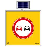 FM Trafik Solar Ledli 100X100 cm Sollama Yasak Yol Bakım Levhası