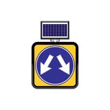FM Trafik Solar Ledli 60X60 cm Çift Yönlü Yol Yol Bakım Levhası