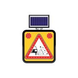FM Trafik Solar Ledli 60X60 cm Gevşek Zemin Yol Bakım Levhası
