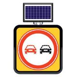 FM Trafik Solar Ledli 60X60 cm Sollama Yasak Yol Bakım Levhası