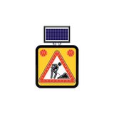 FM Trafik Solar Ledli 60X60 cm Yolda Çalişma Var Yol Bakım Levhası