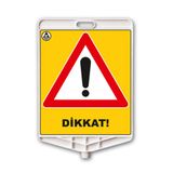 FM Trafik Yavaş Dikdörtgen Uyarı Levhası