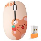 FMOUSE 2,4 GHz USB Alıcılı Sevimli Bluetooth Kablosuz Fare, Sessiz Tıklamalar, AA Pille Çalışan, Dayanıklı, Sevimli Çizgi Film Fareleri, Çocuklar, Öğrenciler, Dizüstü Bilgisayarlarda Gençler, Mac,