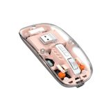 Fmouse Şeffaf Kablosuz Bluetooth Mouse Üç Modlu Sessiz Şarj Edilebilir Modern Tasarım 431550 M133