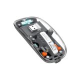 Fmouse Şeffaf Kablosuz Bluetooth Mouse Üç Modlu Sessiz Şarj Edilebilir Modern Tasarım 826334 M133