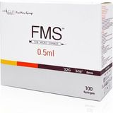 Fms 0.5 Ml Micro Insülin Fine Enjektör Şırınga 100 Adet 32g X 8mm Ergonomik Tasarım ve Konforlu Kullanım